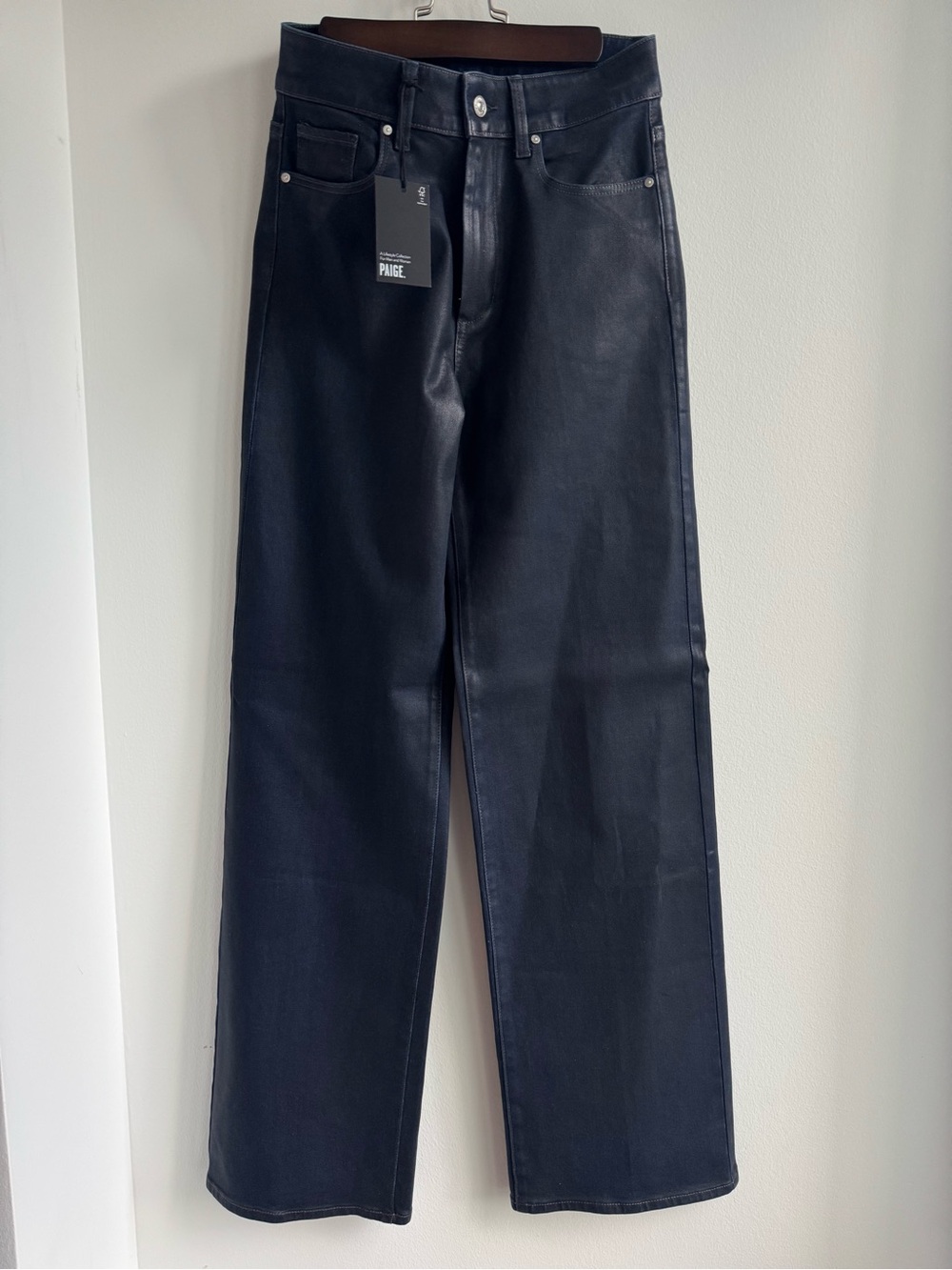 PAIGE NWT Anessa Wide Leg Jean - Navy - Picture 5 of 8